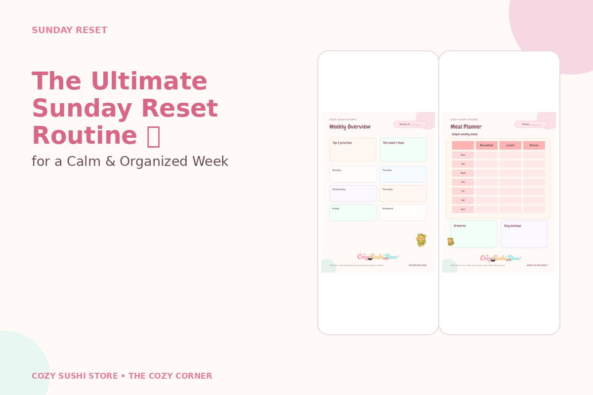 The Ultimate Sunday Reset Routine for a Calm & Organized Week