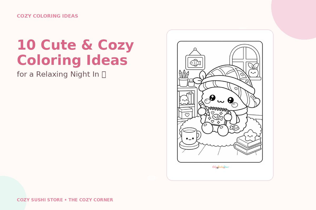 10 Cute & Cozy Coloring Ideas for a Relaxing Night In